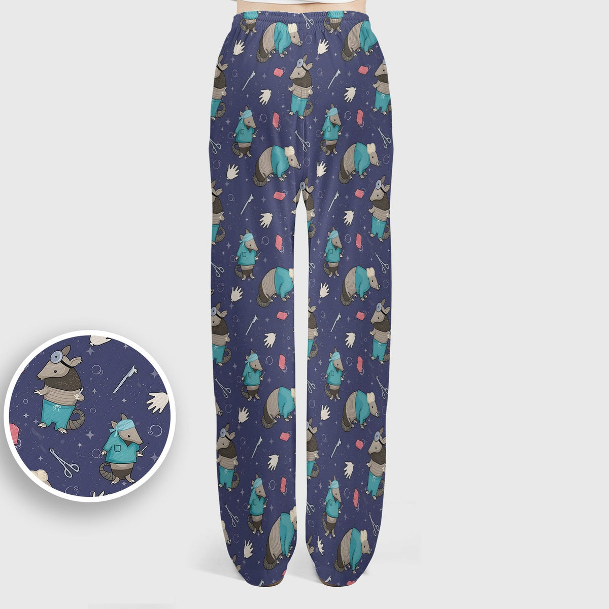 Armadillo Doctor Medical Tools Nurse Scrub Set
