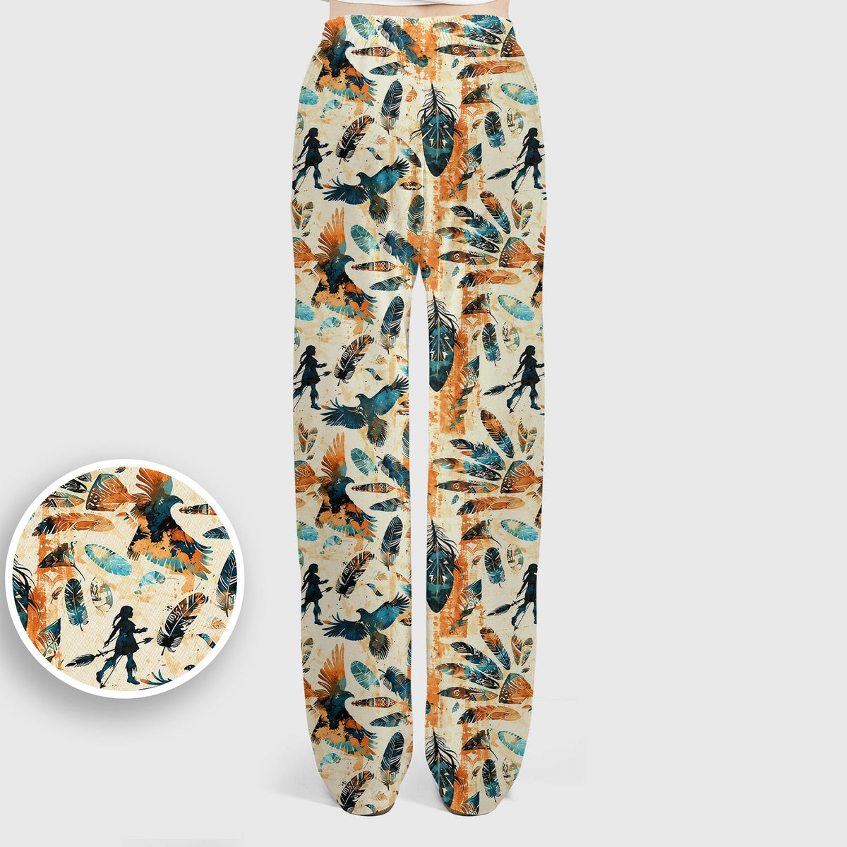 Feather Birds Tribal Nurse Scrub Set