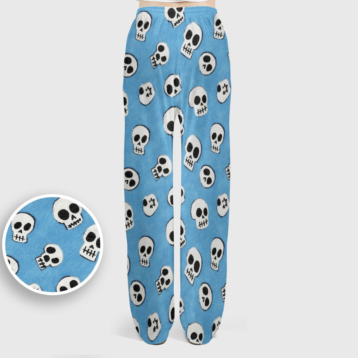 Blue Skull Nurse Scrub Set - Halloween Gift