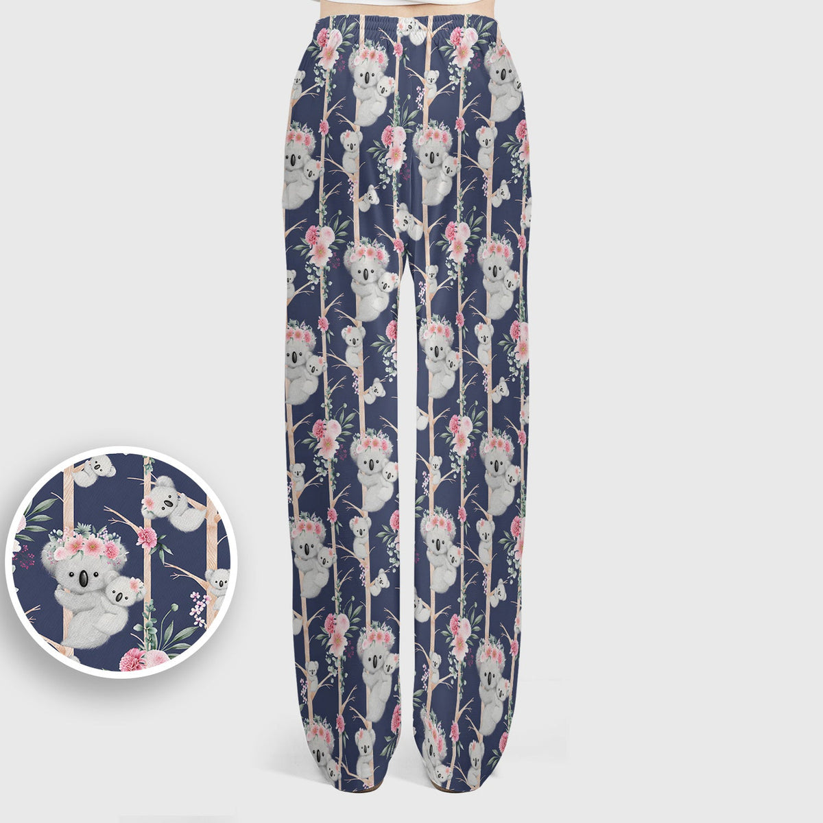 Koala Climbing Tree Blossom Nurse Scrub Set