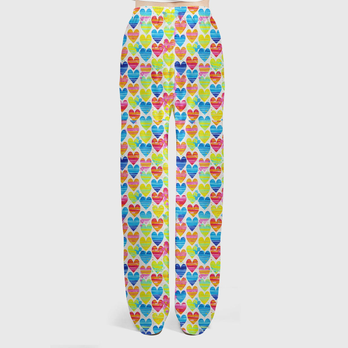 Rainbow Heart Nurse Scrub Set
