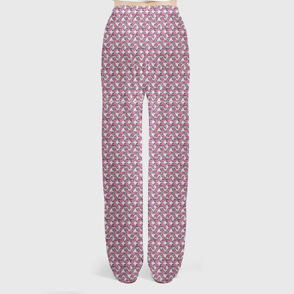 Pink Cat Cartoon Nurse Scrub Set