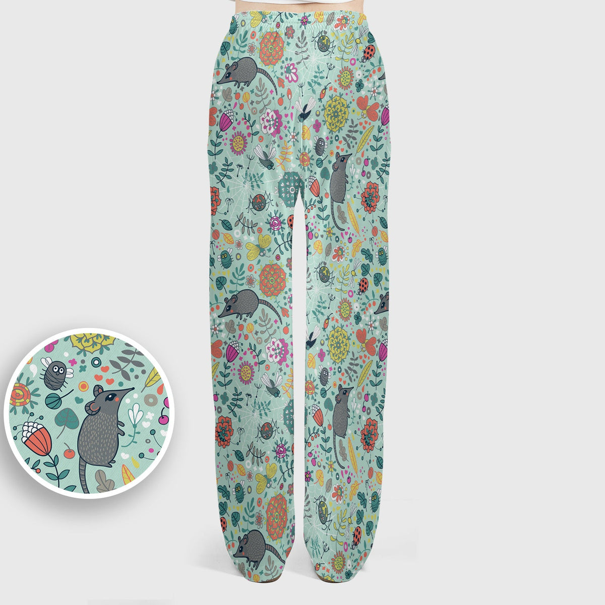 Woodland Mouse Floral Nurse Scrub Set