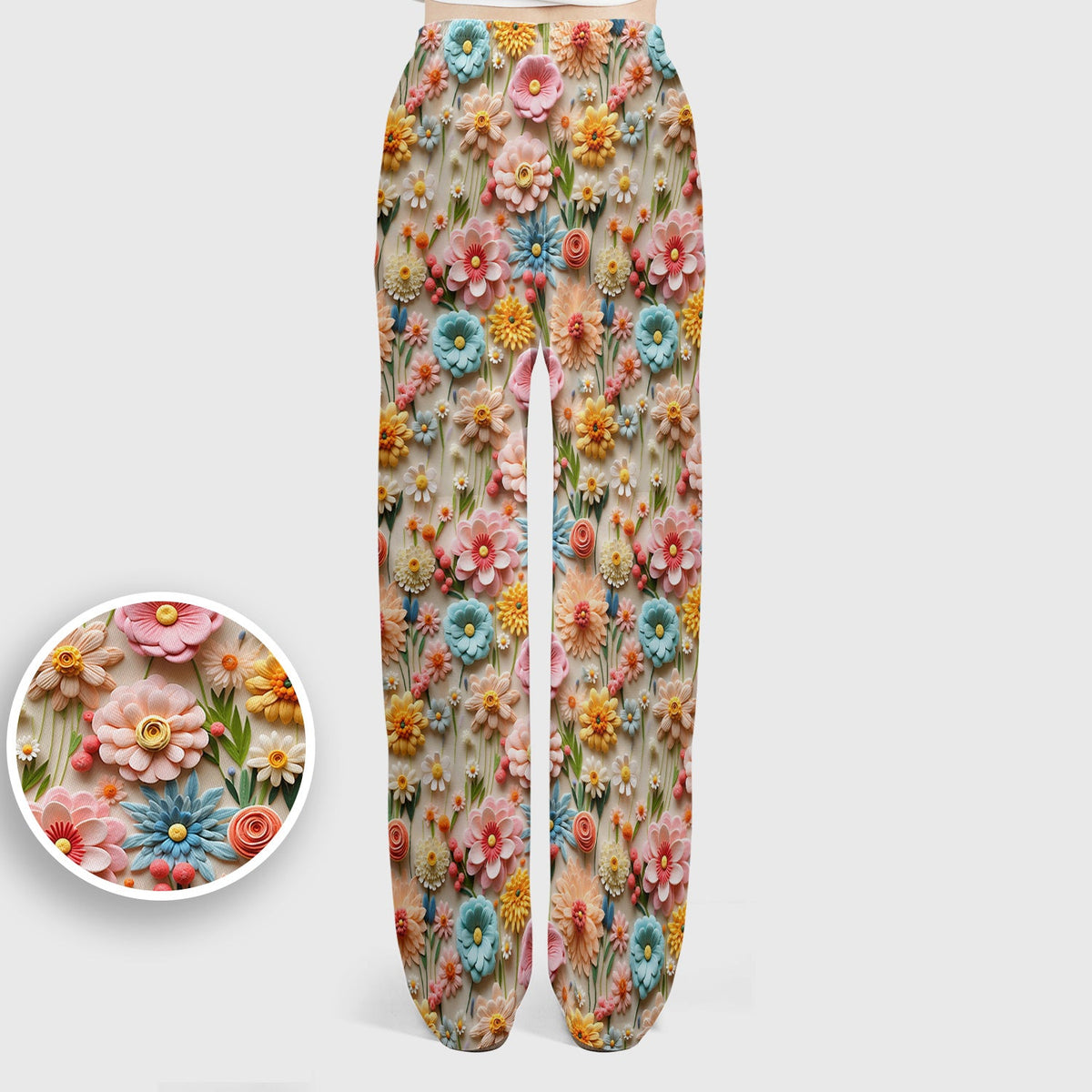 Colorful Blooming Wildflower Nurse Scrub Set