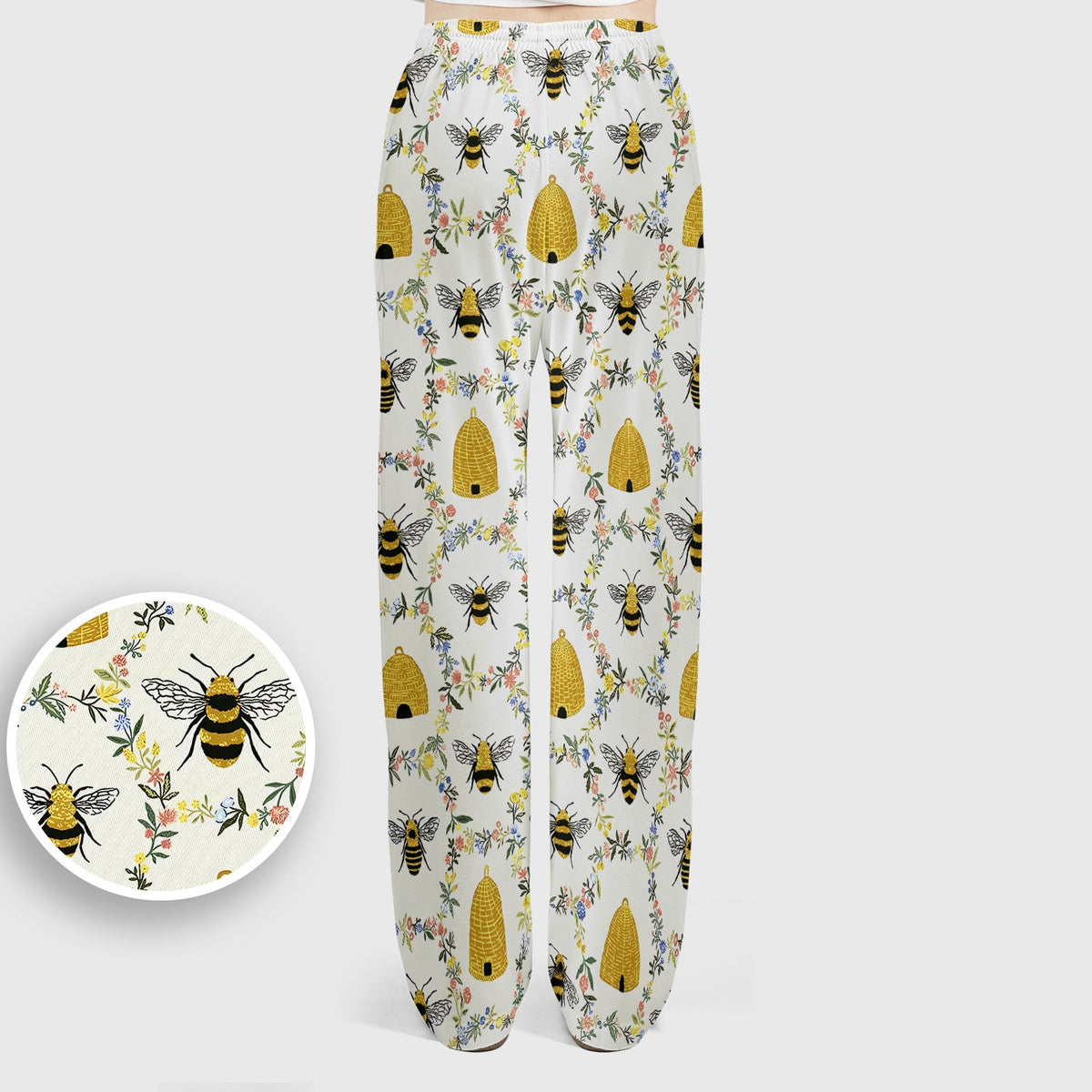 Honey Bee Beehive Floral Nurse Scrub Set