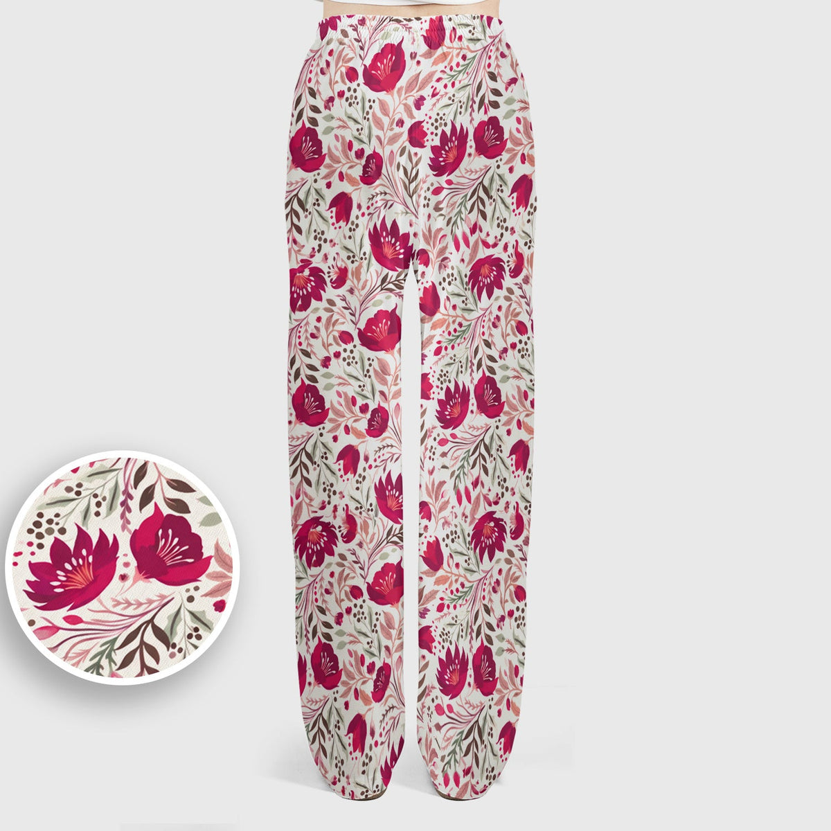Elegant Floral Botanical Nurse Scrub Set
