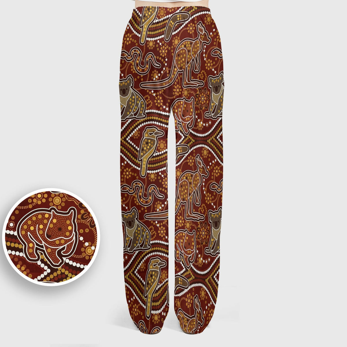 Australian Kangaroo Koala Aboriginal Nurse Scrub Set