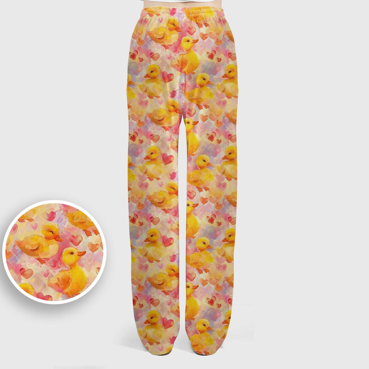 Duck Heart Watercolor Nurse Scrub Set