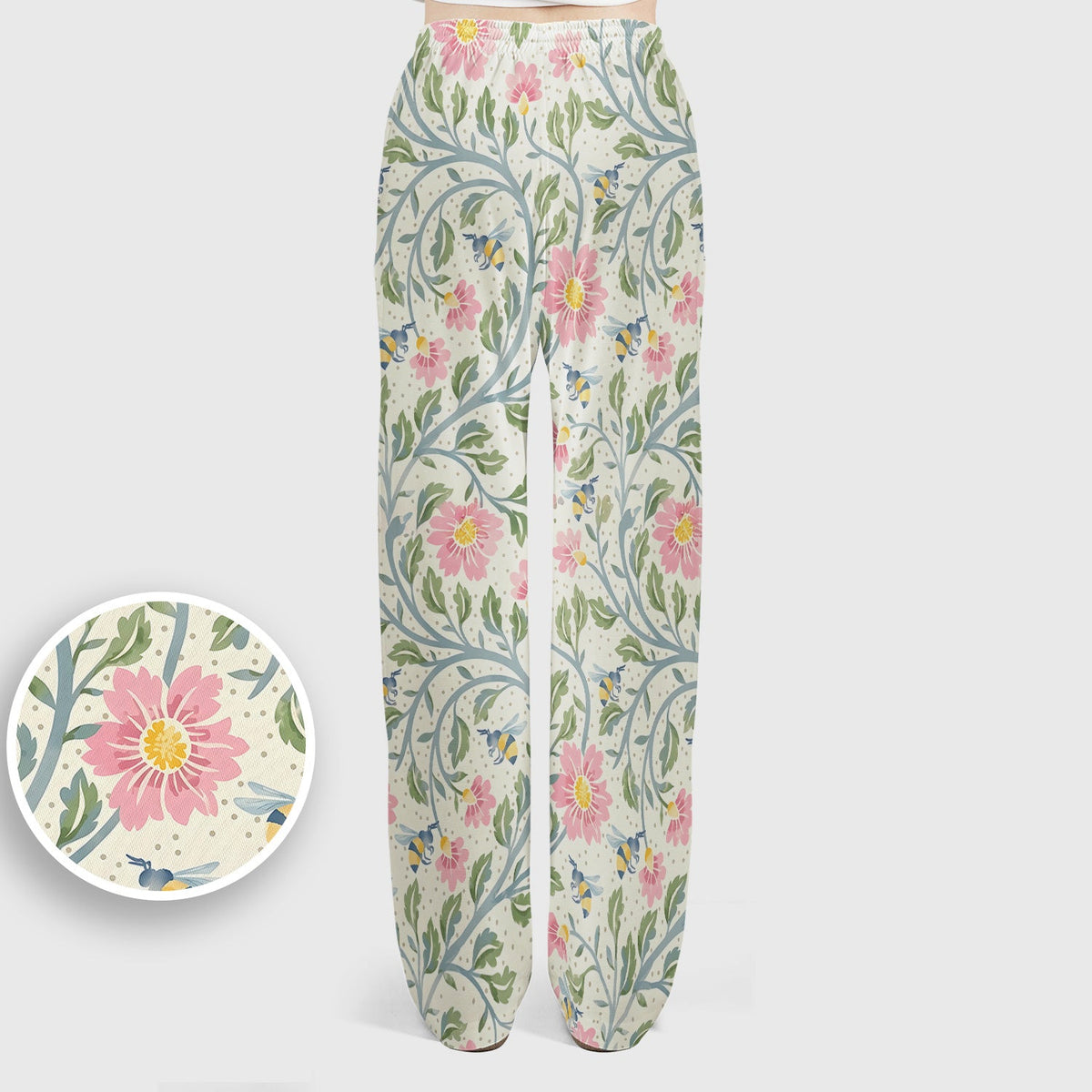 Floral Bee Garden Nurse Scrub Set