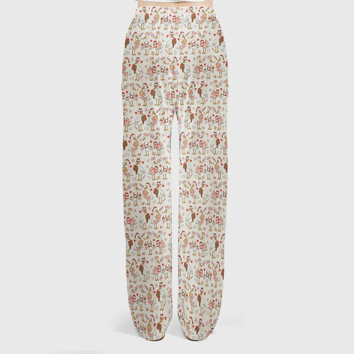 Valentine Goose Nurse Scrub Set