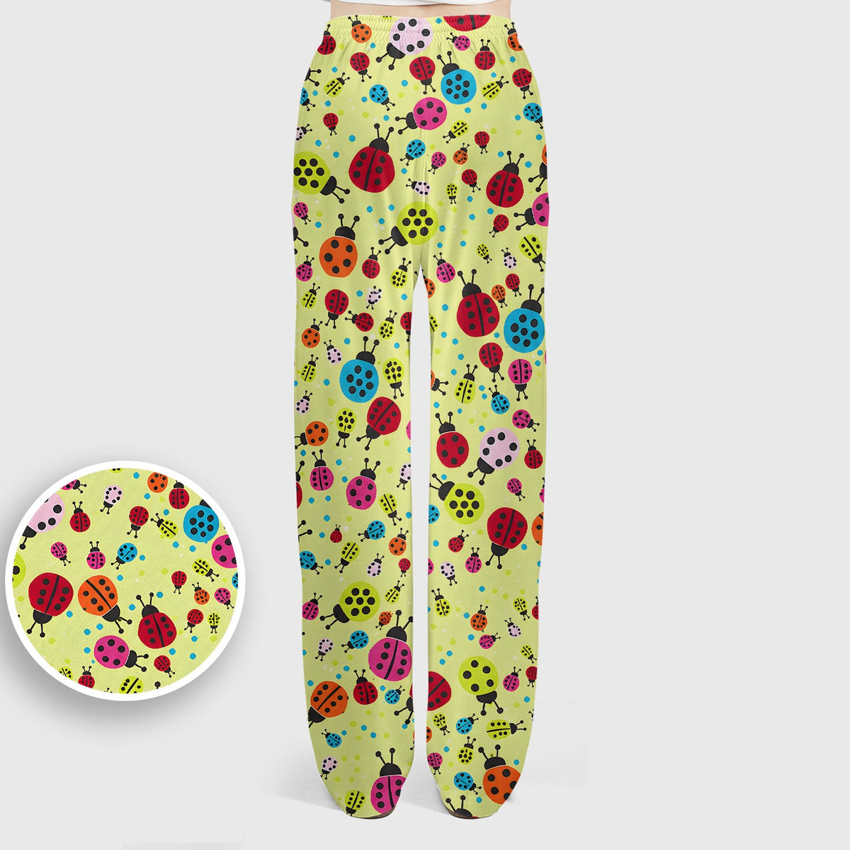 Colorful Ladybug Garden Nurse Scrub Set