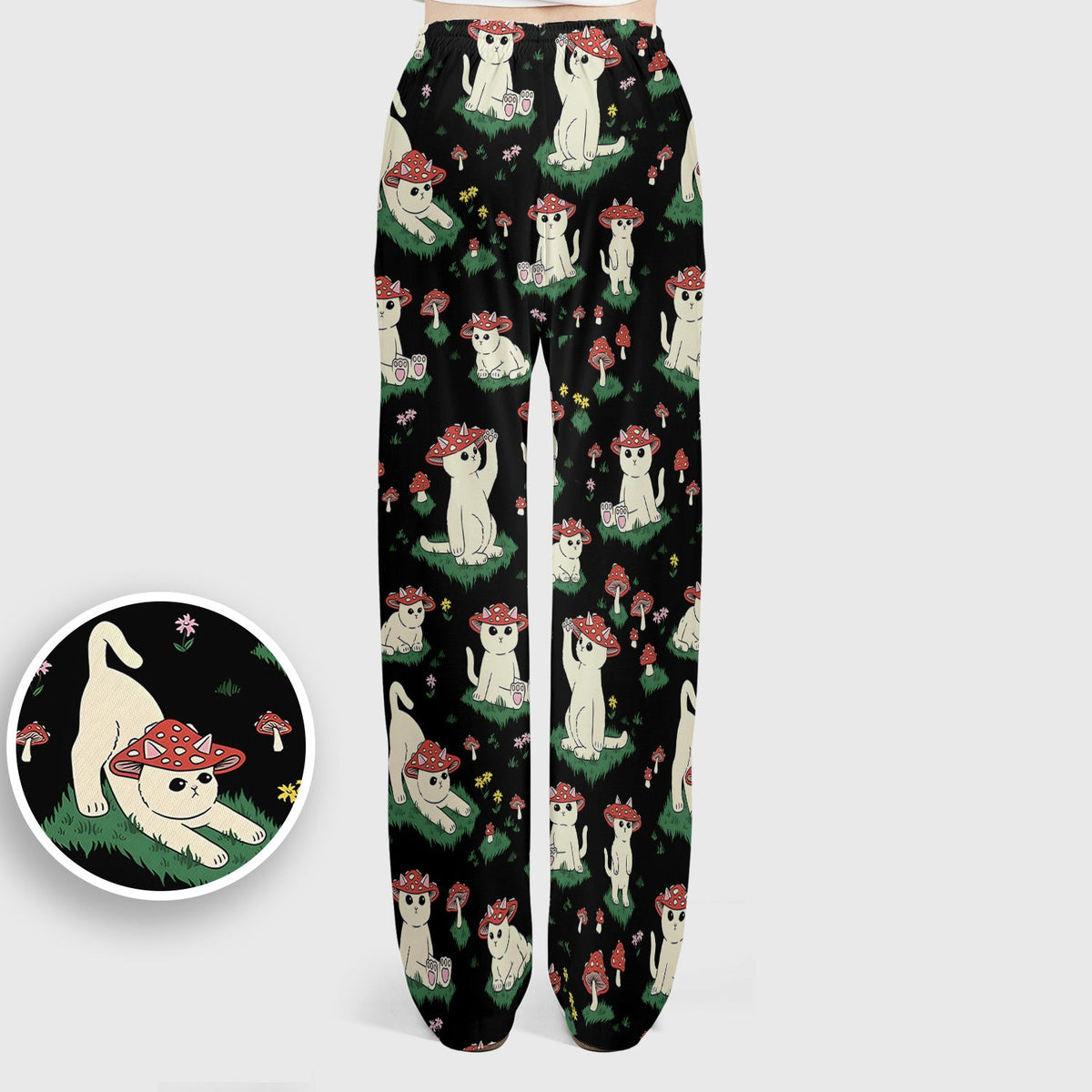 Mushroom Cat Nurse Scrub Set