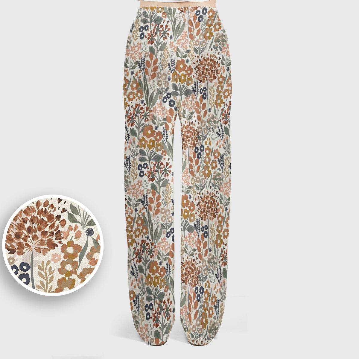 Vintage Botanical Floral Nurse Scrub Set