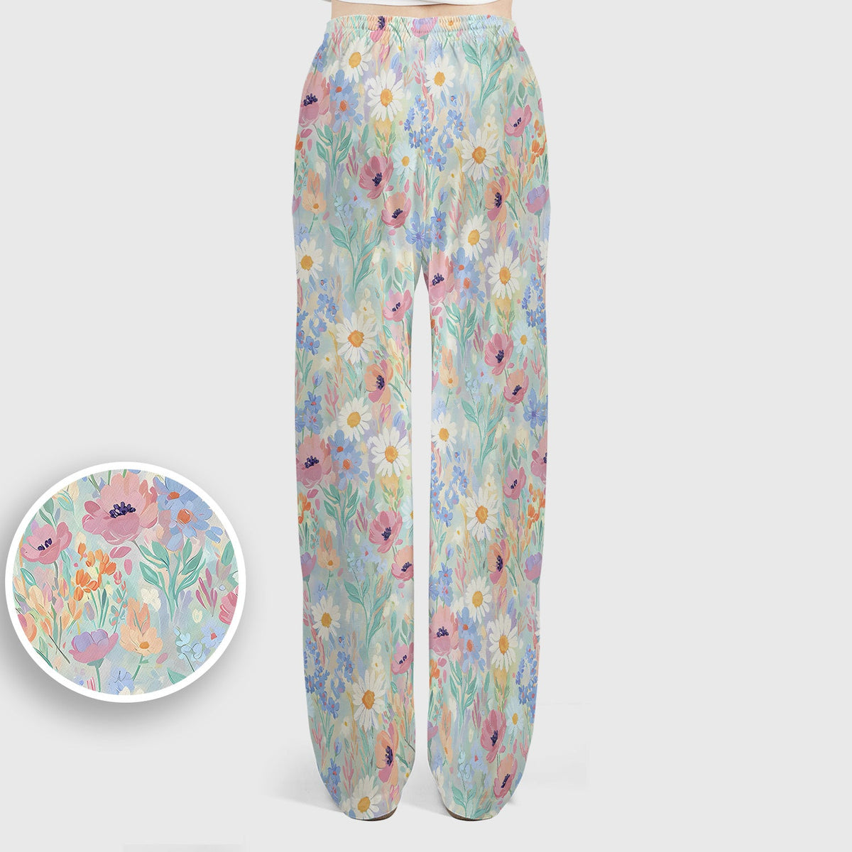 Pastel Wildflower Meadow Floral Nurse Scrub Set