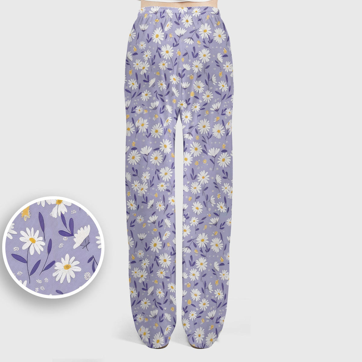 Purple Daisy Botanical Nurse Scrub Set