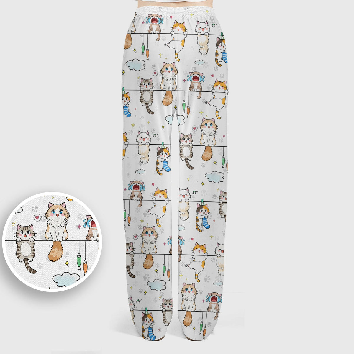 Cats With Cute Expressions Nurse Scrub Set