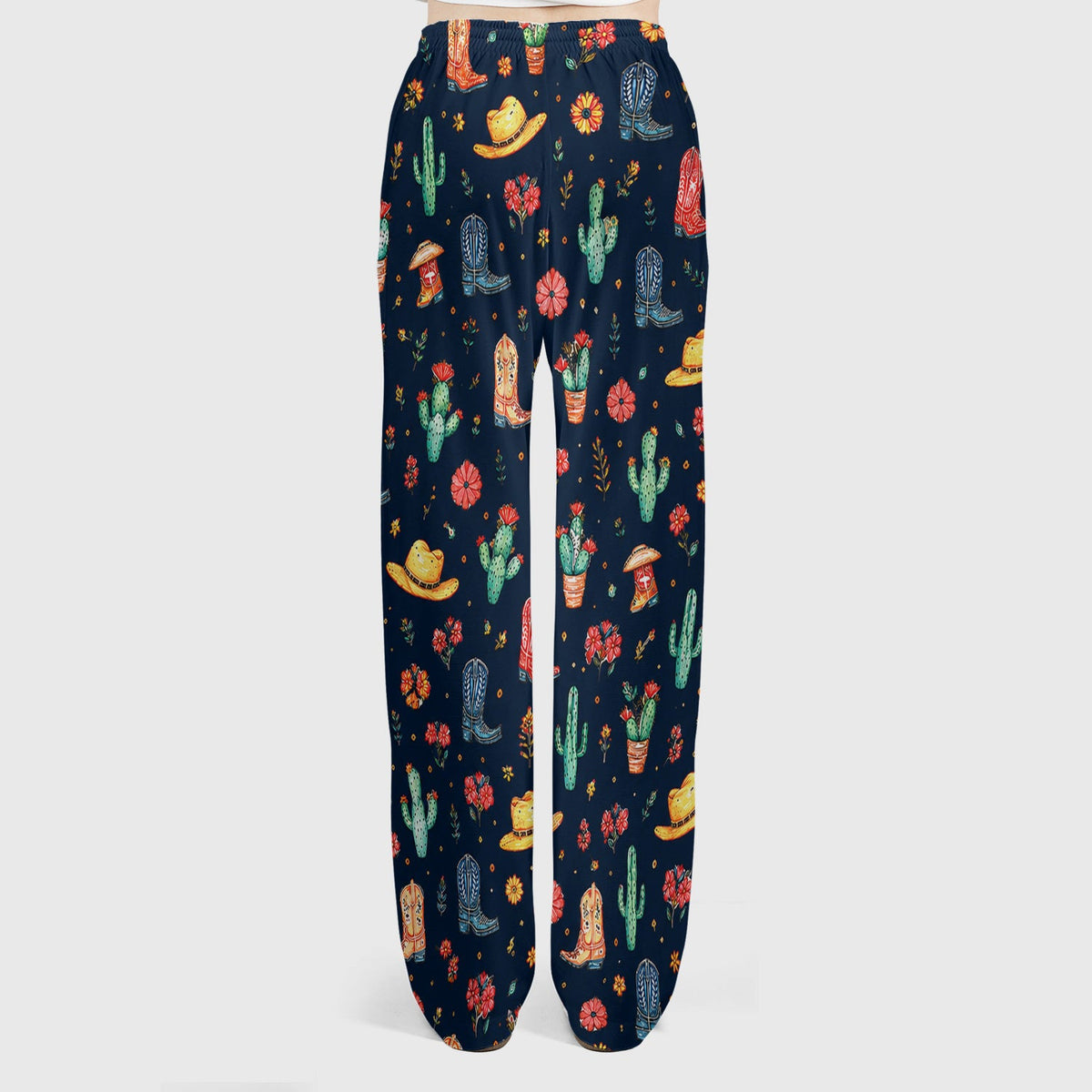 Whimsical Western Cactus Boots Nurse Scrub Set