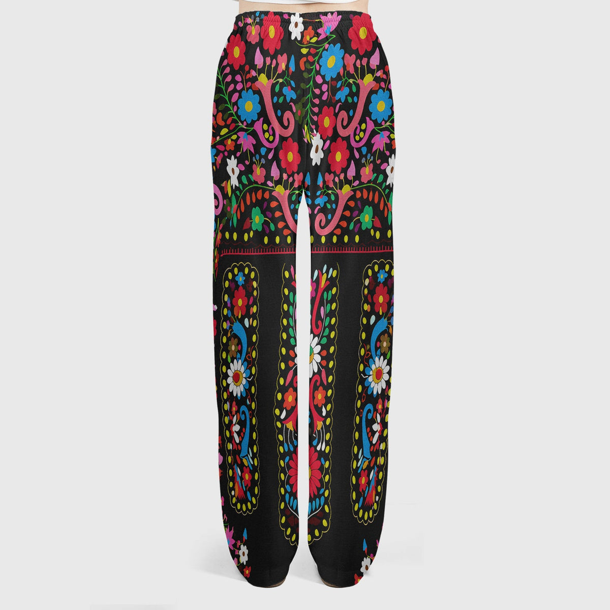 Colorful Folk Art Floral Nurse Scrub Set