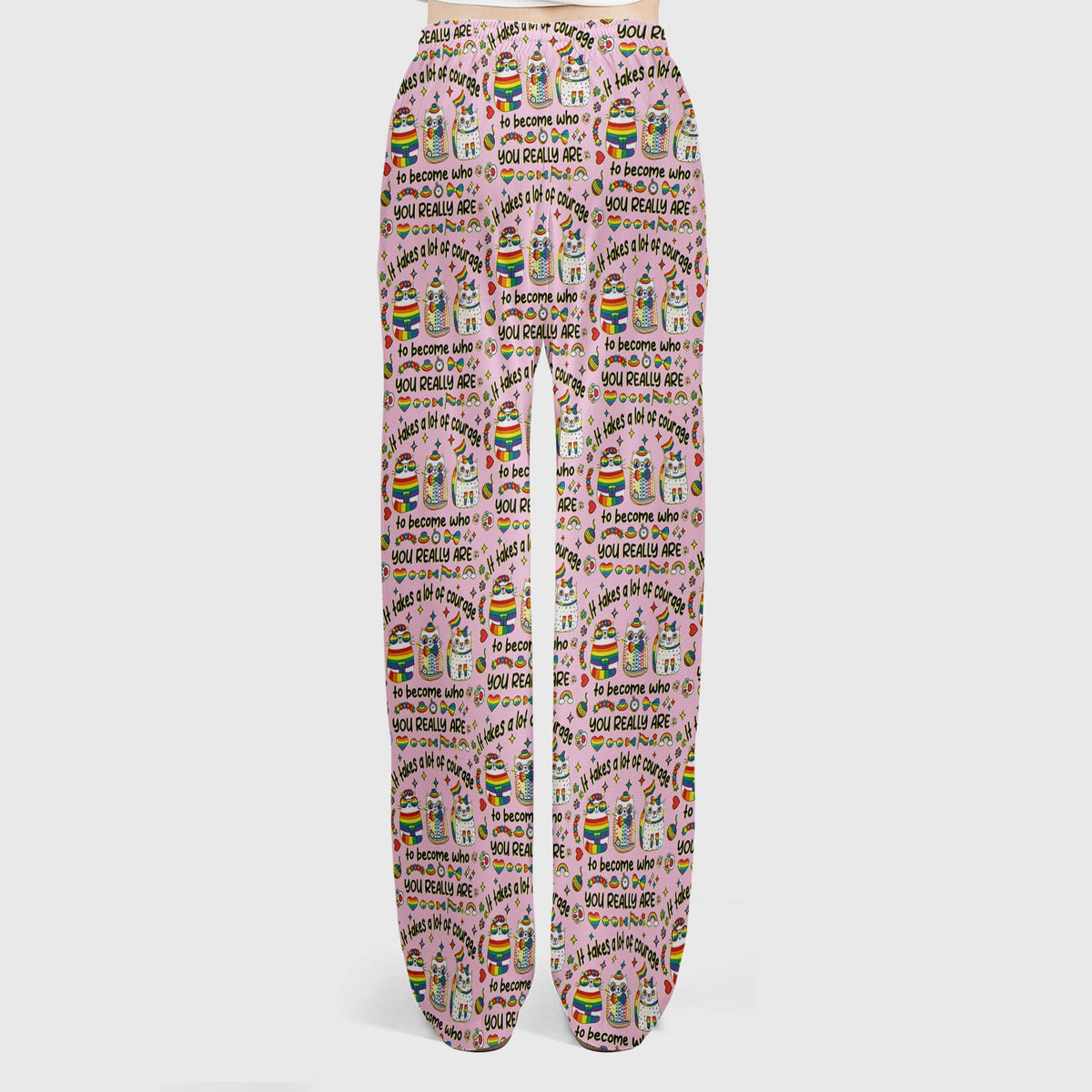 Nurse Rainbow Cat Courage Scrub Set