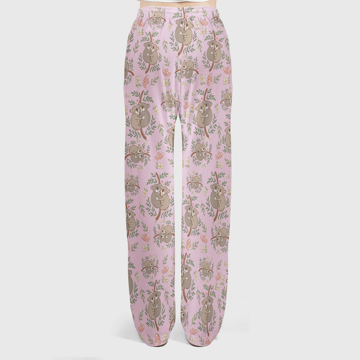 Koala Couple Floral Nurse Scrub Set