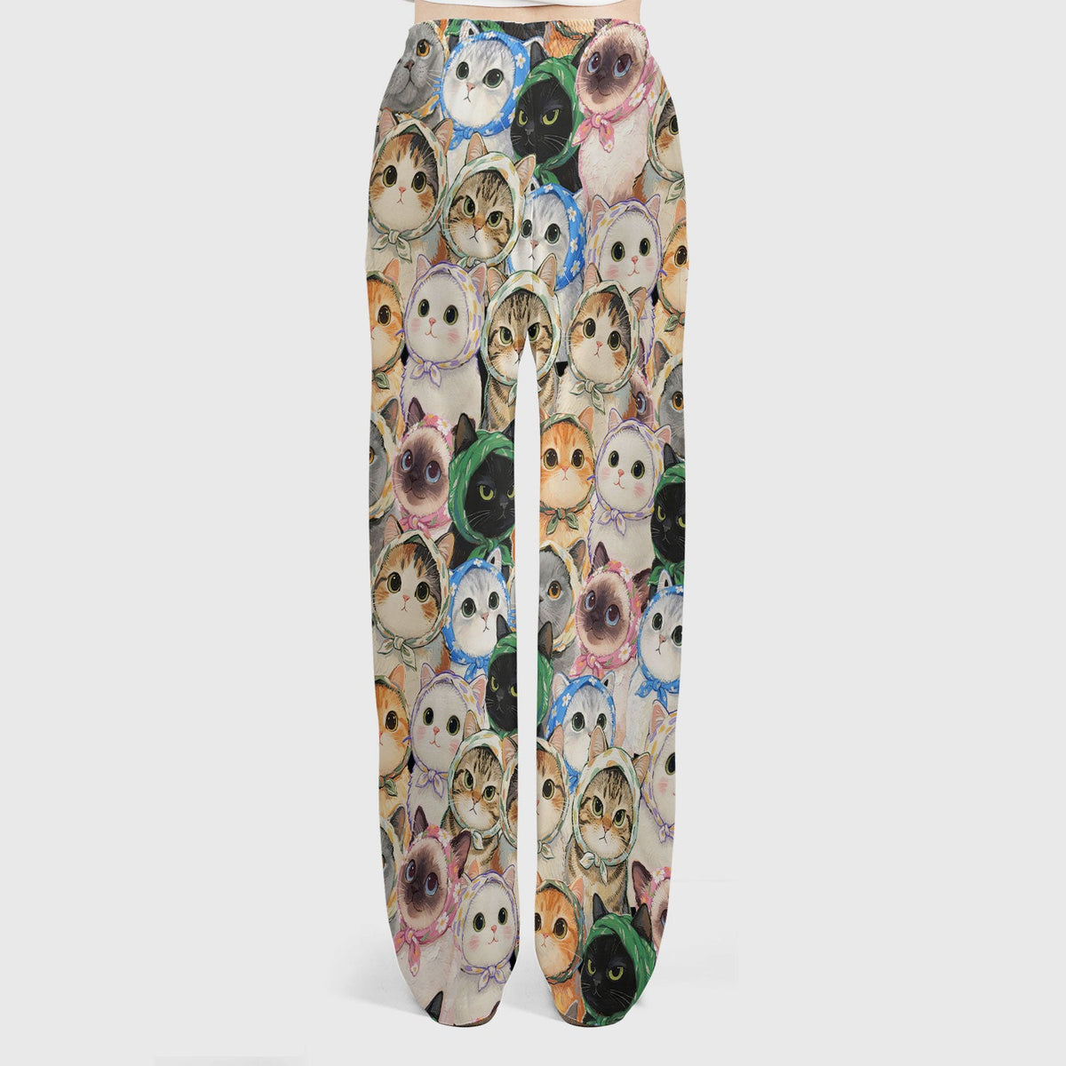 Adorable Multi Cat Portrait Nurse Scrub Set