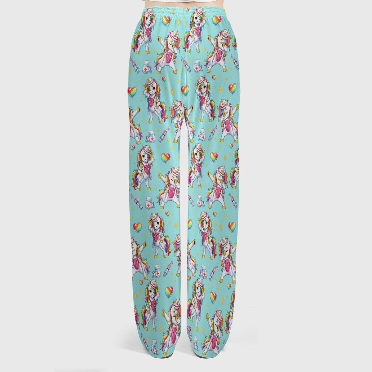 Nurse Unicorn Rainbow Scrub Set