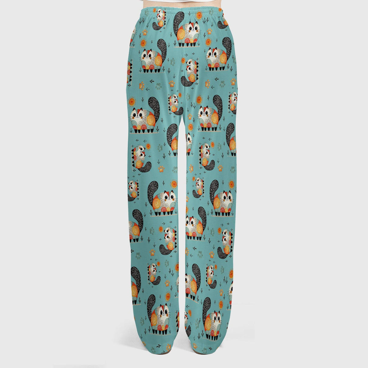 Cat Illustration Nurse Scrub Set