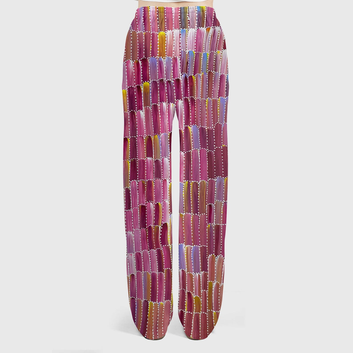 Colorful Abstract Brushstroke Dotted Nurse Scrub Set