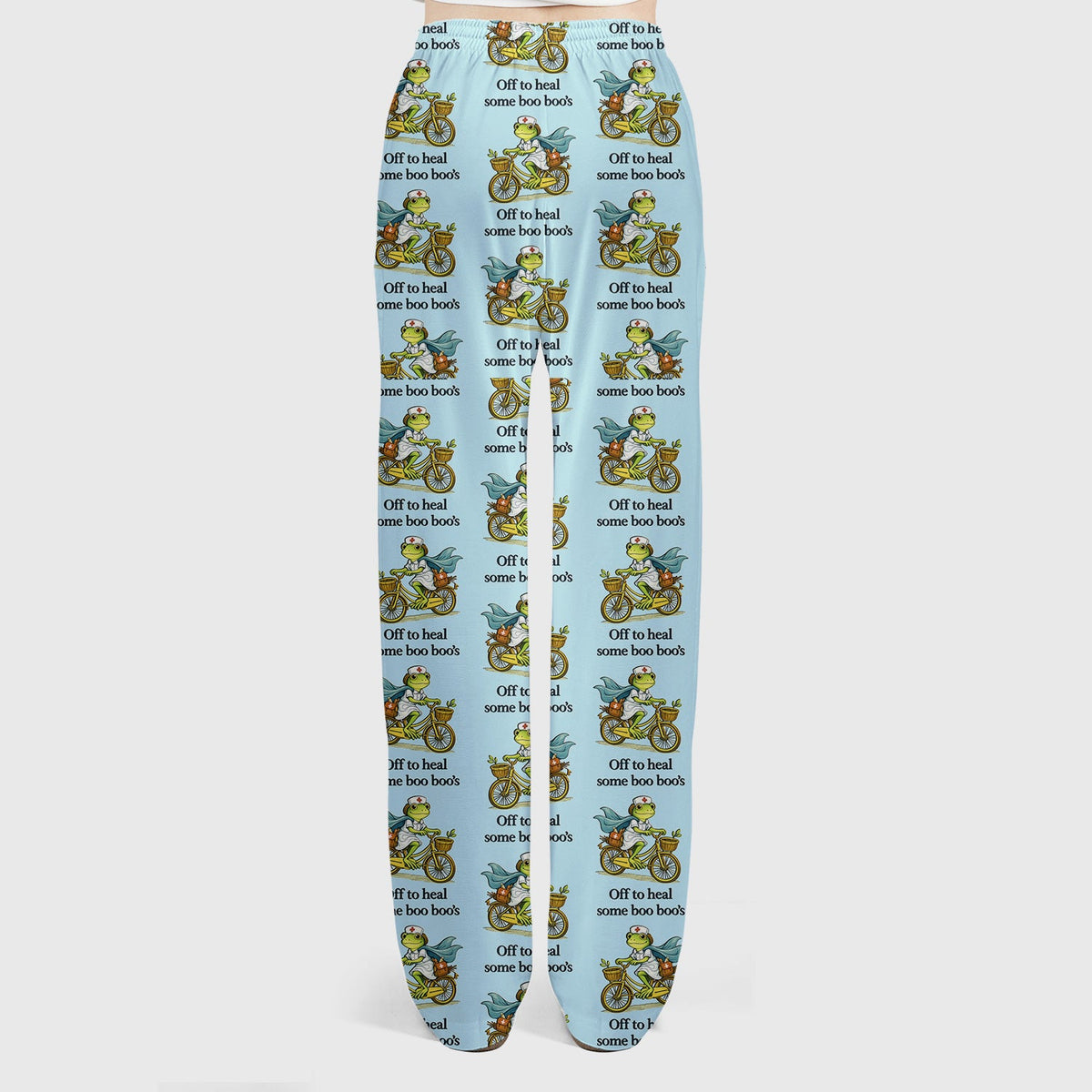 Frog Cycling Nurse Scrub Set