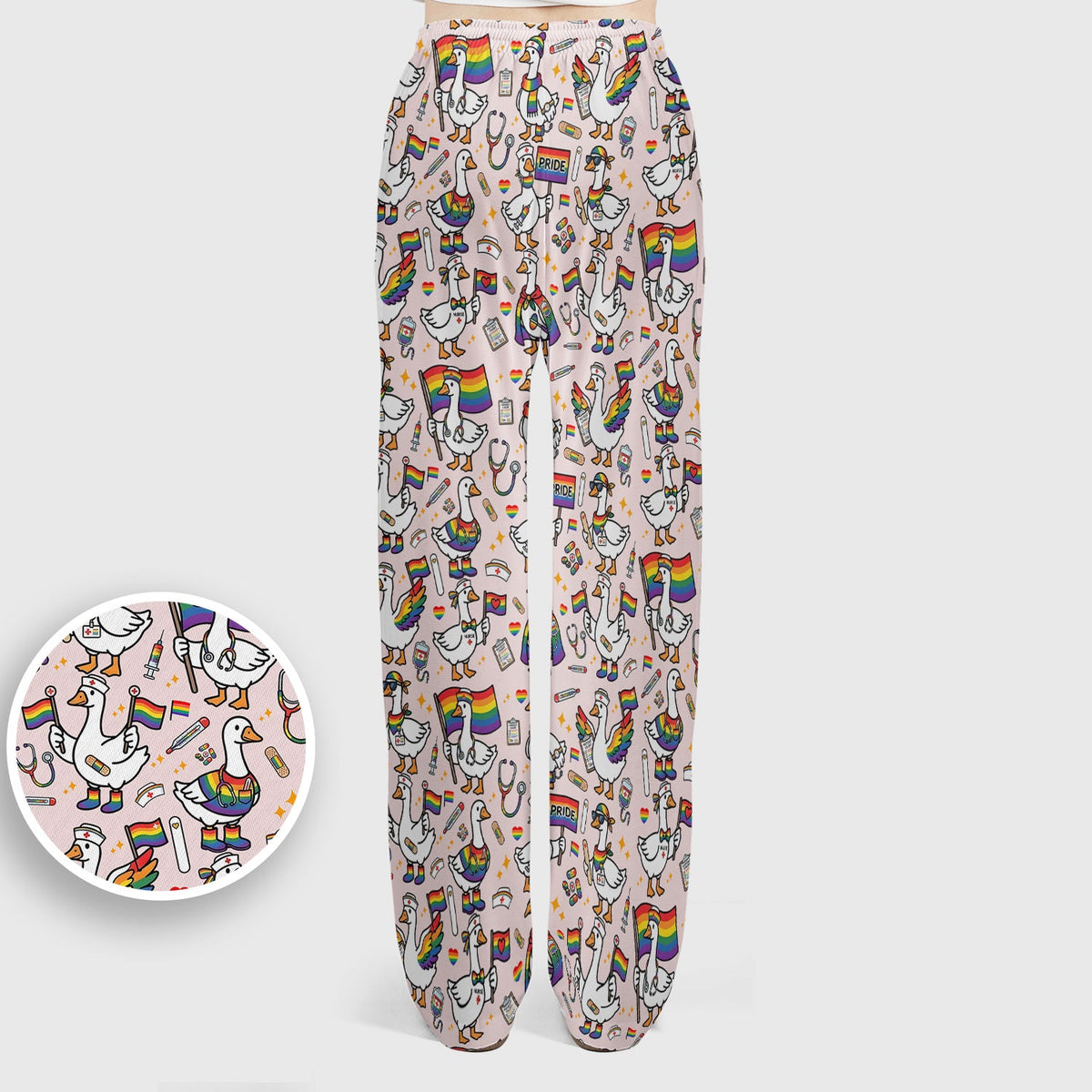 LGBT Pride Nurse Duck Scrub Set