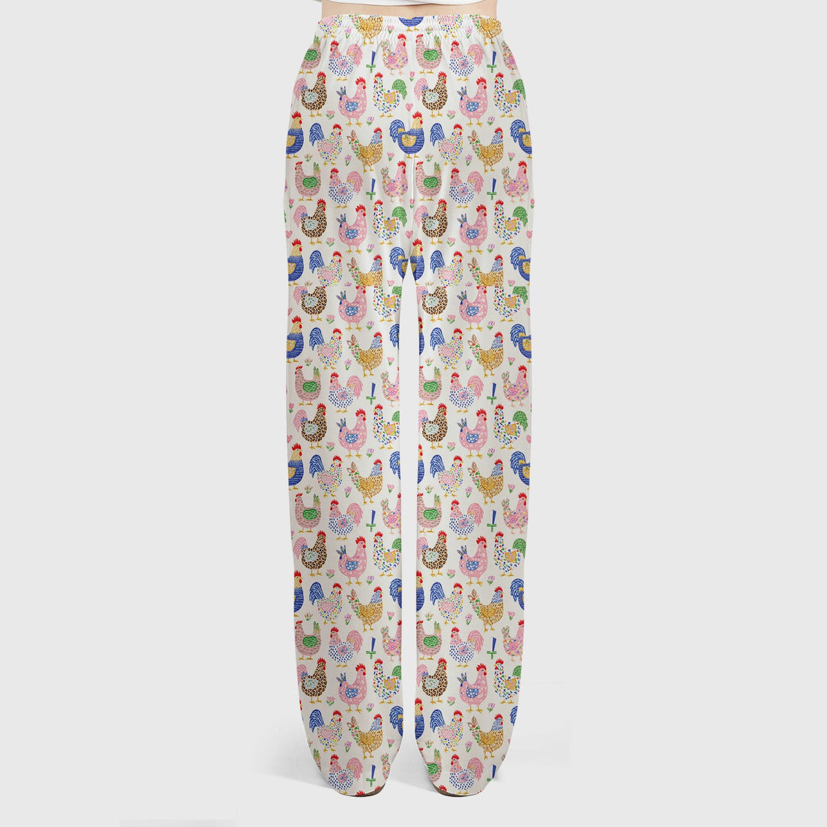 Colorful Chicken Farm Nurse Scrub Set
