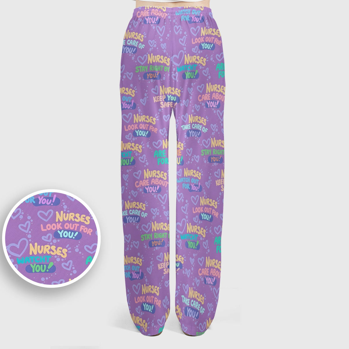 Nurse Quote Care Message Scrub Set