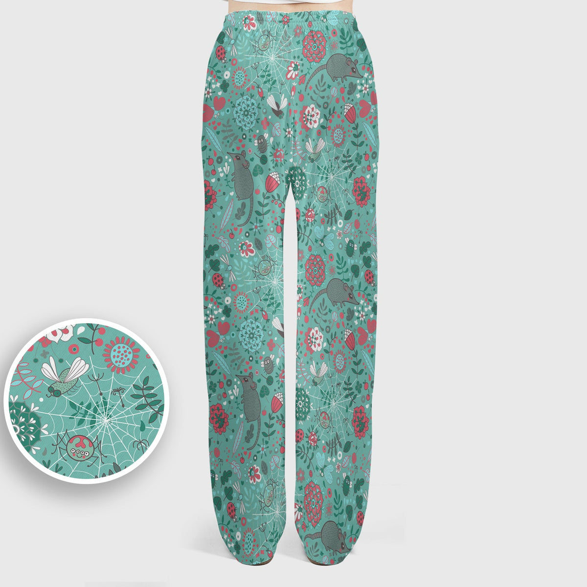Woodland Mouse Floral Nurse Scrub Set