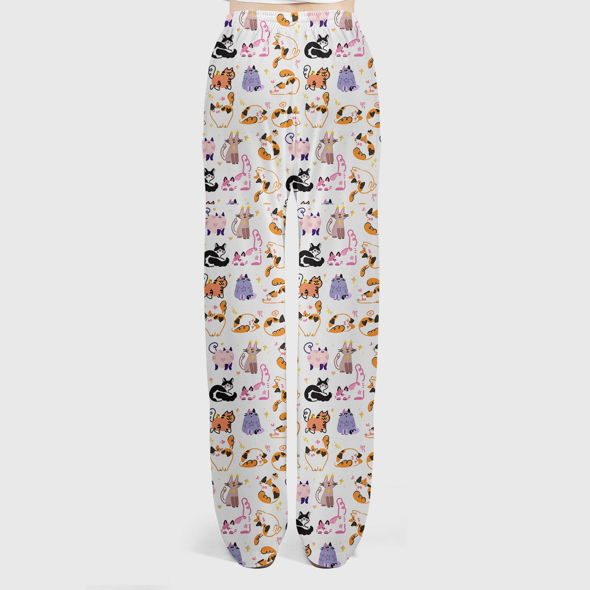 Cute Cats Pattern Nurse Scrub Set