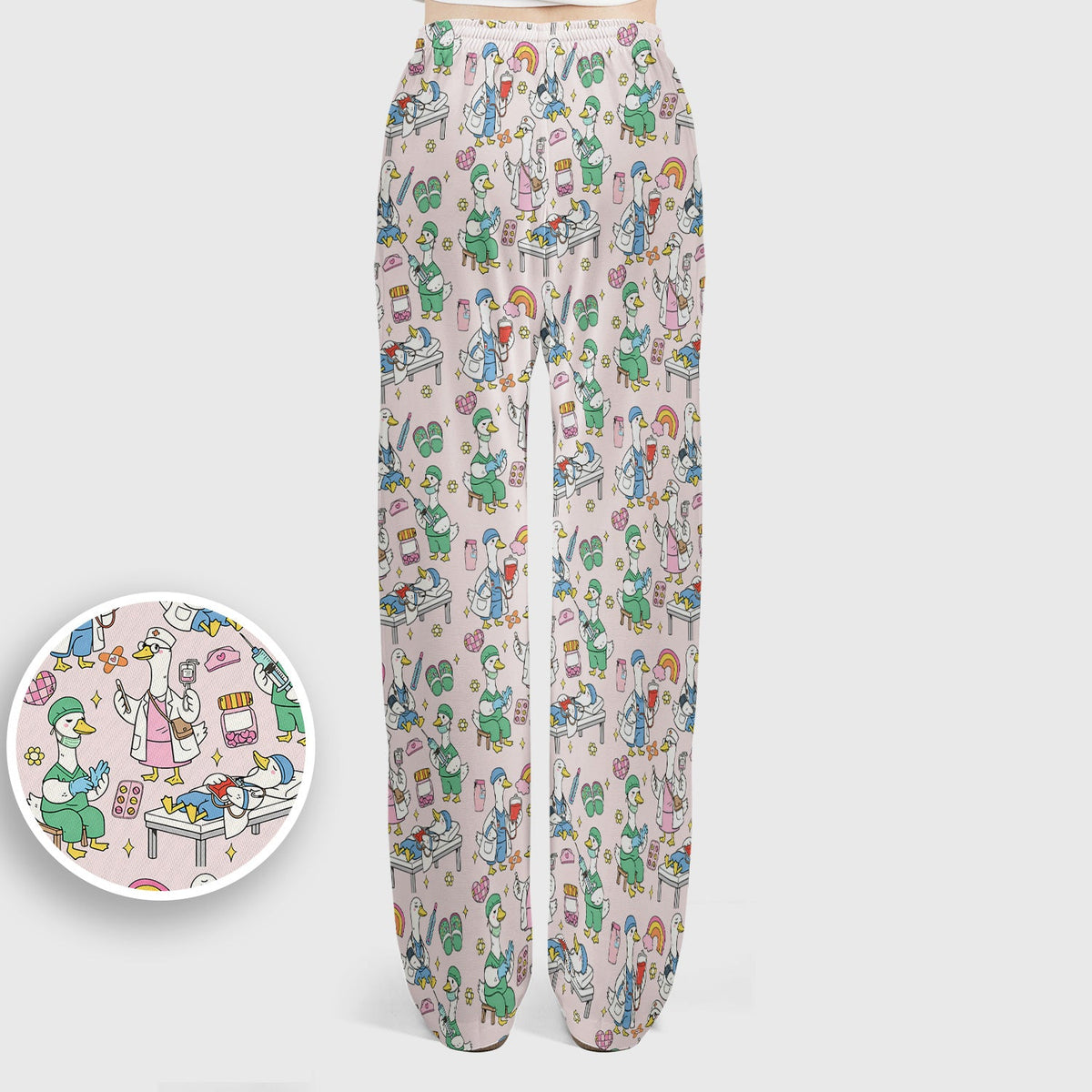 Duck Medical Doodle Nurse Scrub Set