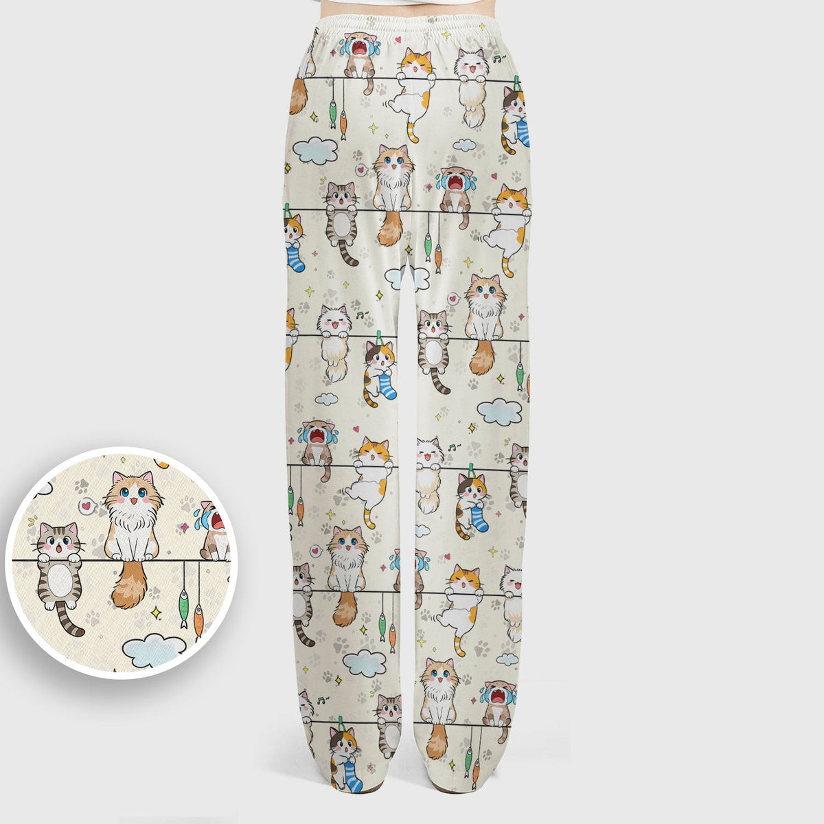 Cats With Cute Expressions Nurse Scrub Set