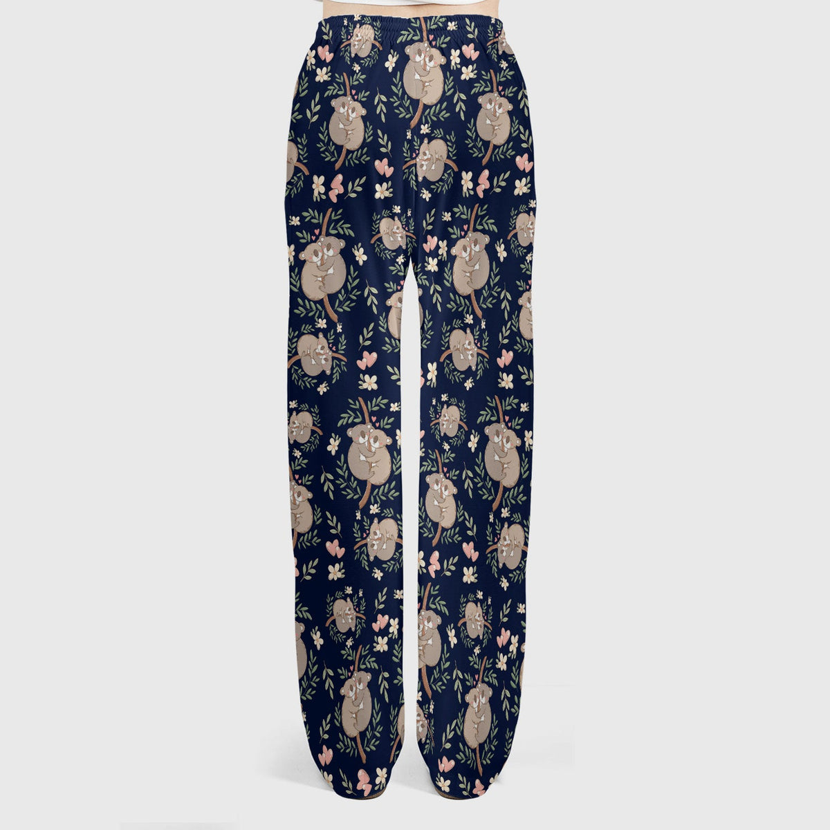 Koala Couple Floral Nurse Scrub Set