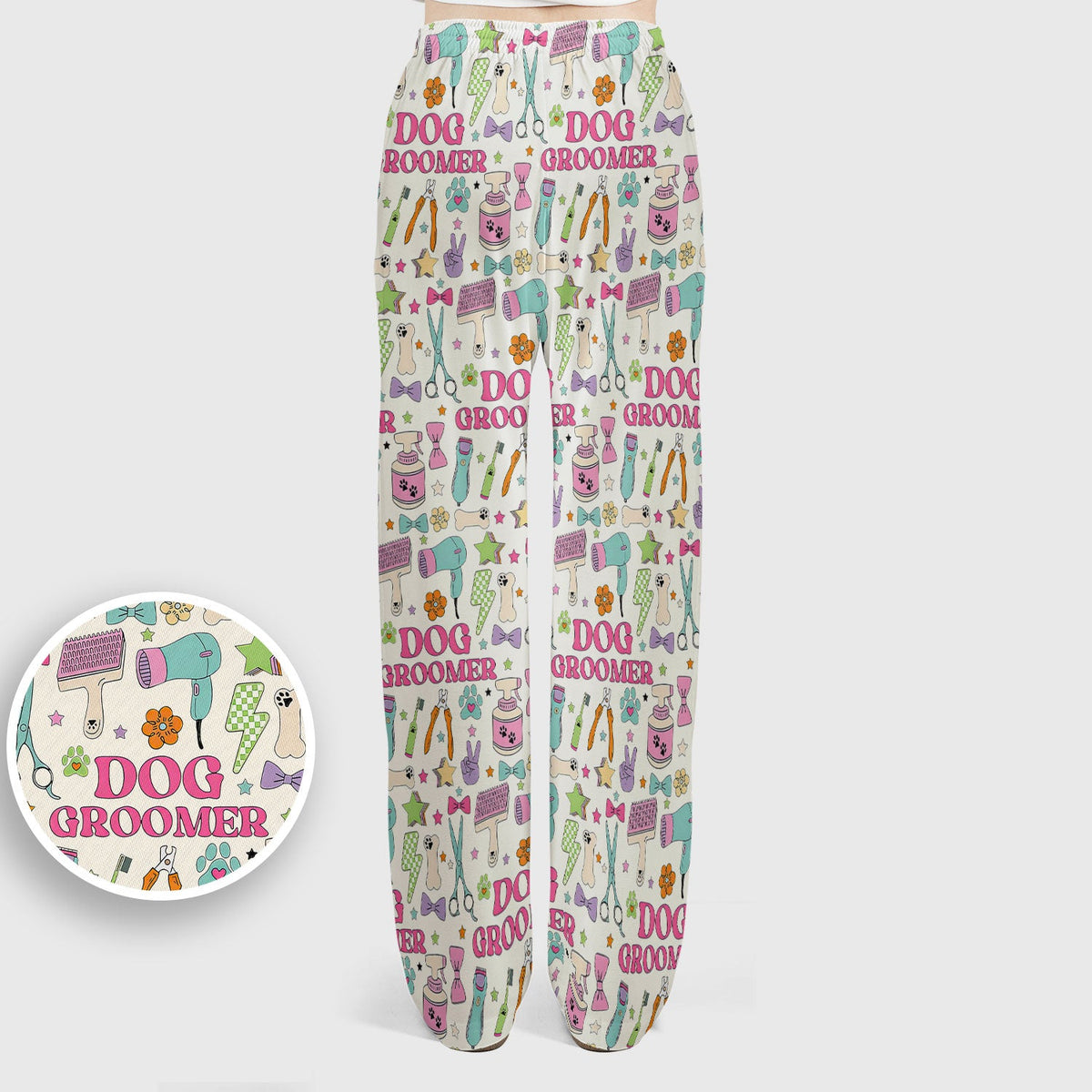 Dog Groomer Tools Nurse Scrub Set