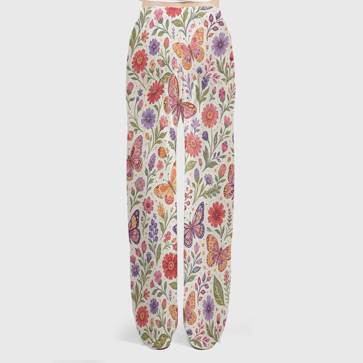 Floral Butterfly Pediatric Nurse Scrub Set