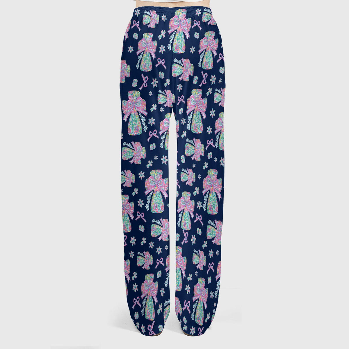 Colorful Bow Nurse Scrub Set