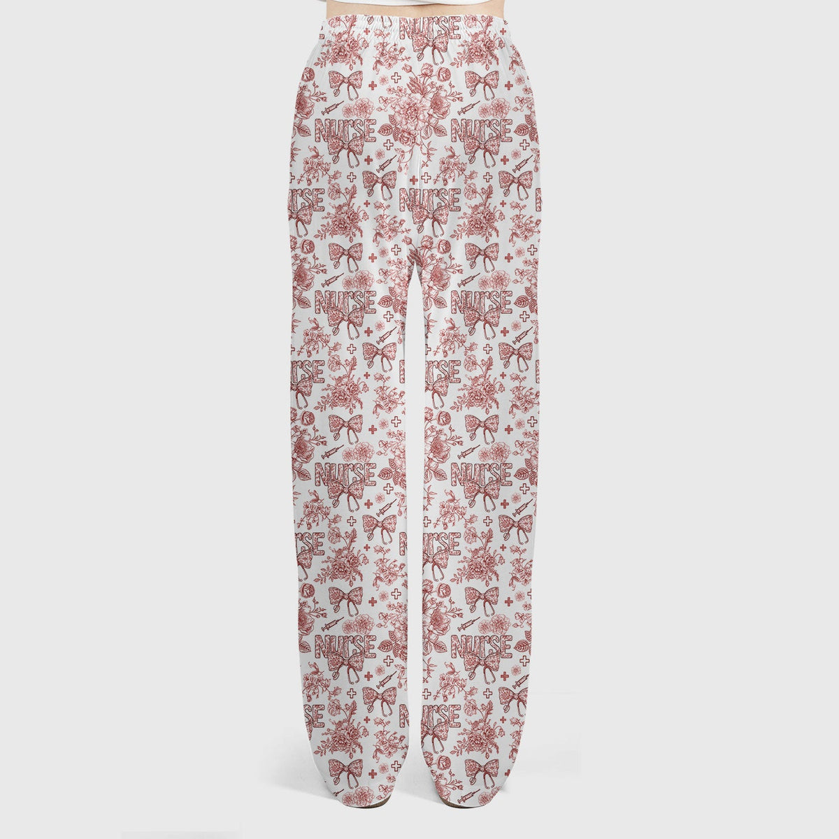 Toile De Jouy Floral Nurse Scrub Set