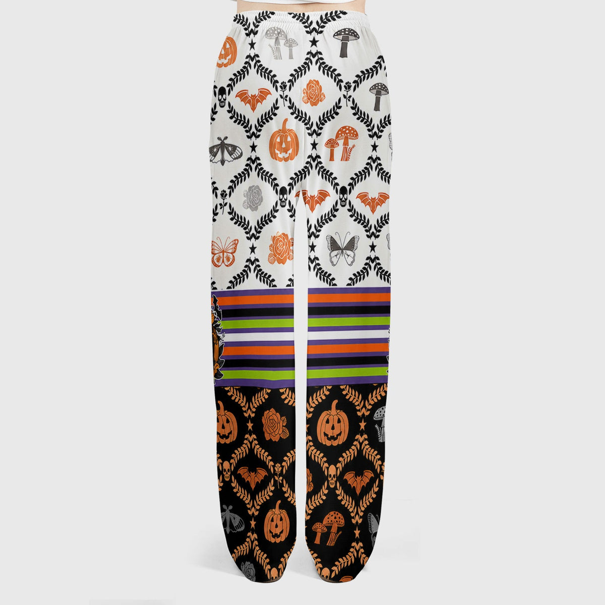 Checkered Pumpkin Bow Nurse Scrub Set - Halloween Gift