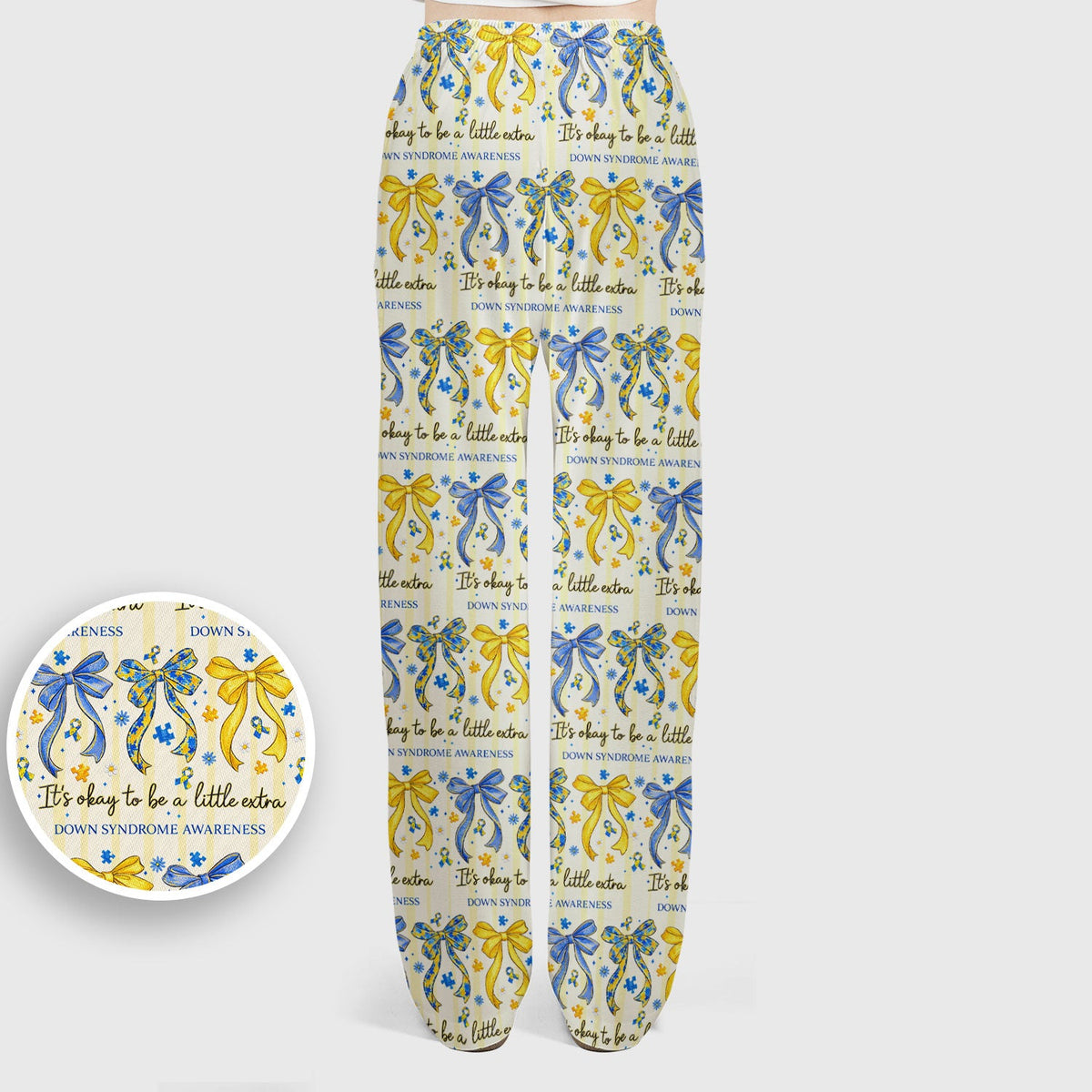 Down Syndrome Awareness Ribbon Nurse Scrub Set