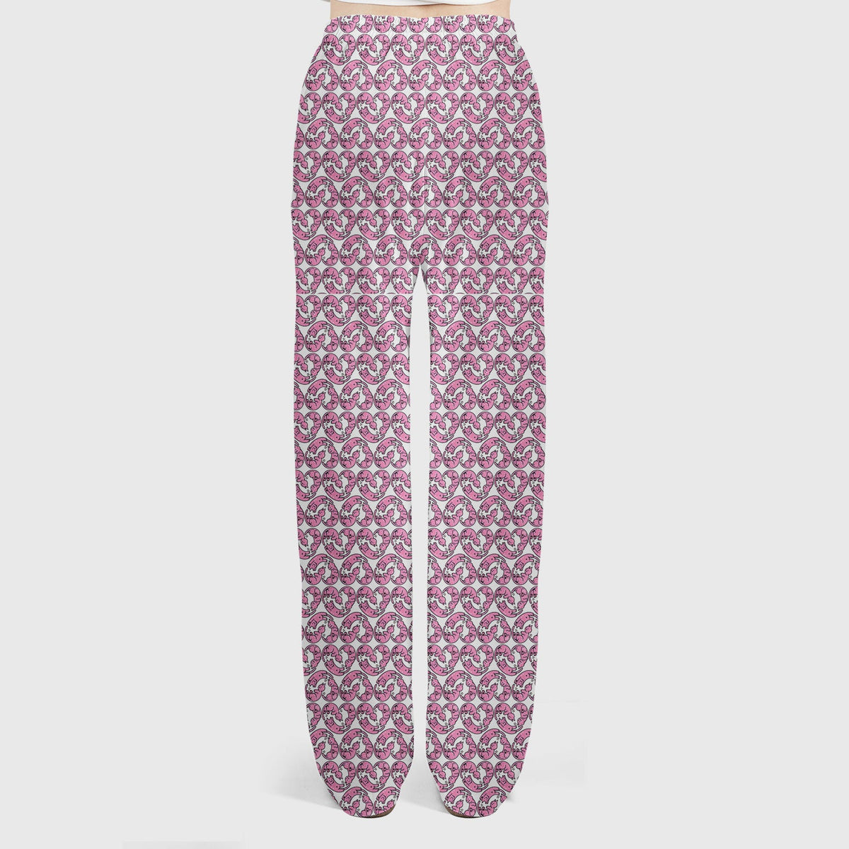 Pink Cat Cartoon Nurse Scrub Set