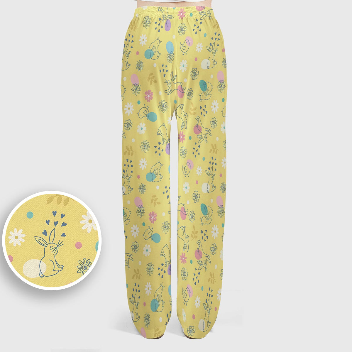 Whimsical Easter Bunny Eggs Nurse Scrub Set