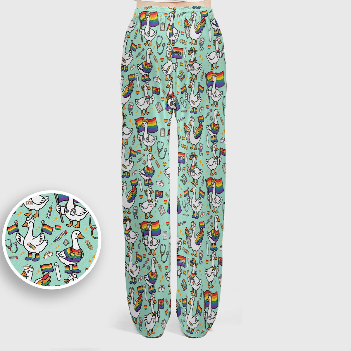 LGBT Pride Nurse Duck Scrub Set