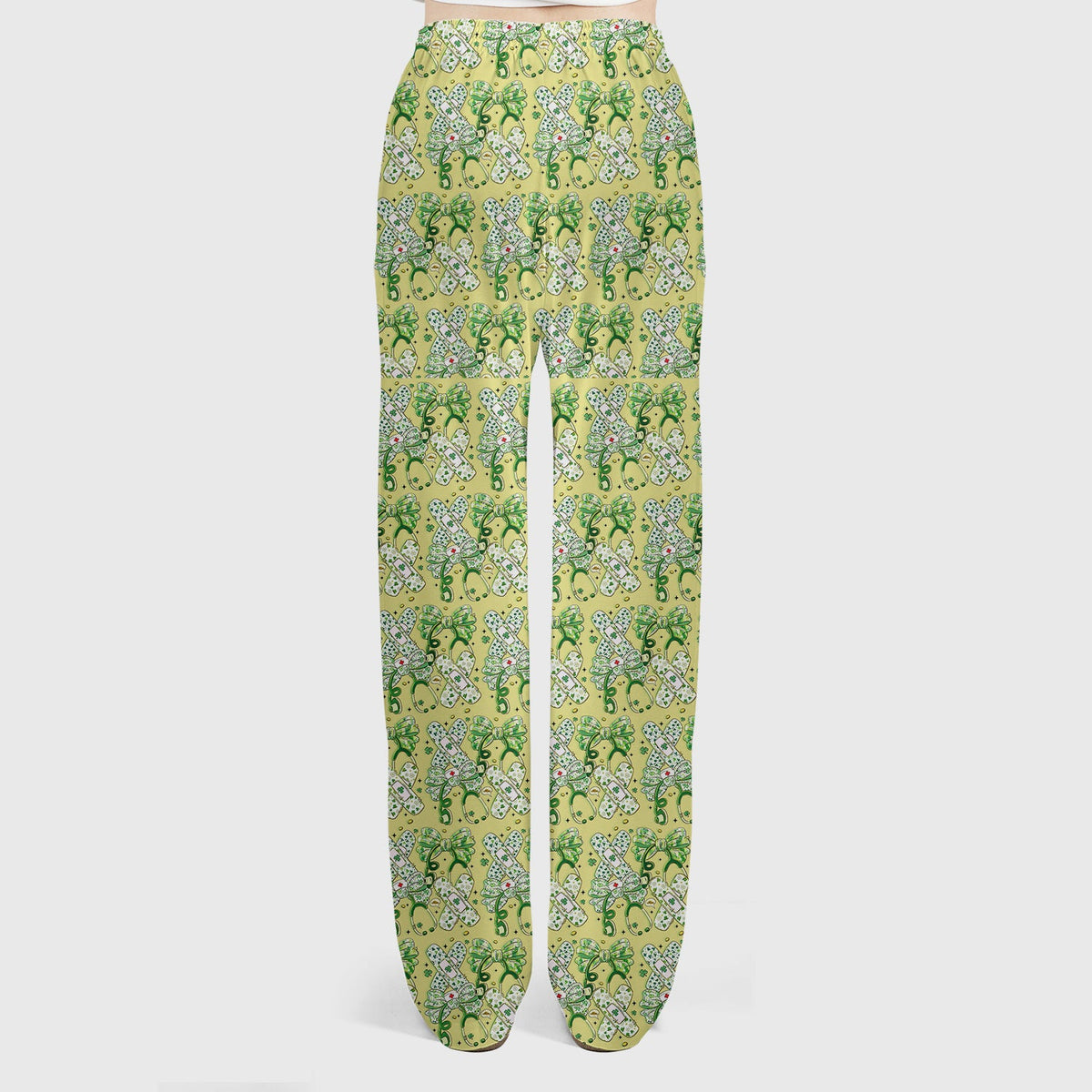 St Patrick Shamrock Stethoscope Nurse Scrub Set
