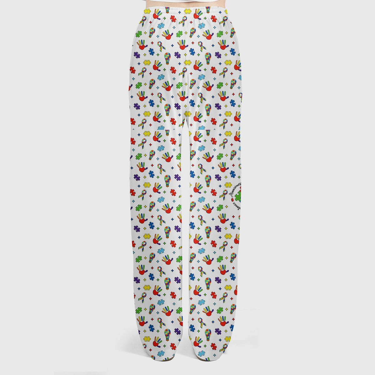 Autism Awareness Colorful Puzzle Nurse Scrub Set