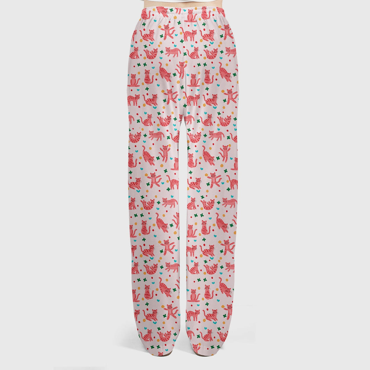 Pink Cat Nurse Scrub Set