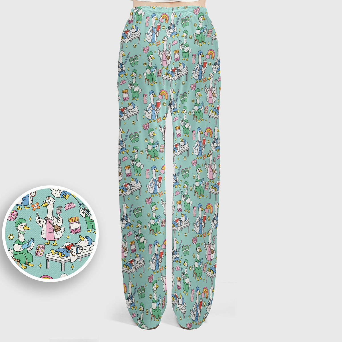 Duck Medical Doodle Nurse Scrub Set